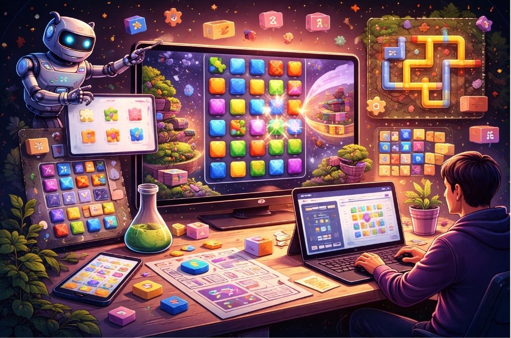 Building Puzzle Games with AI Without Coding